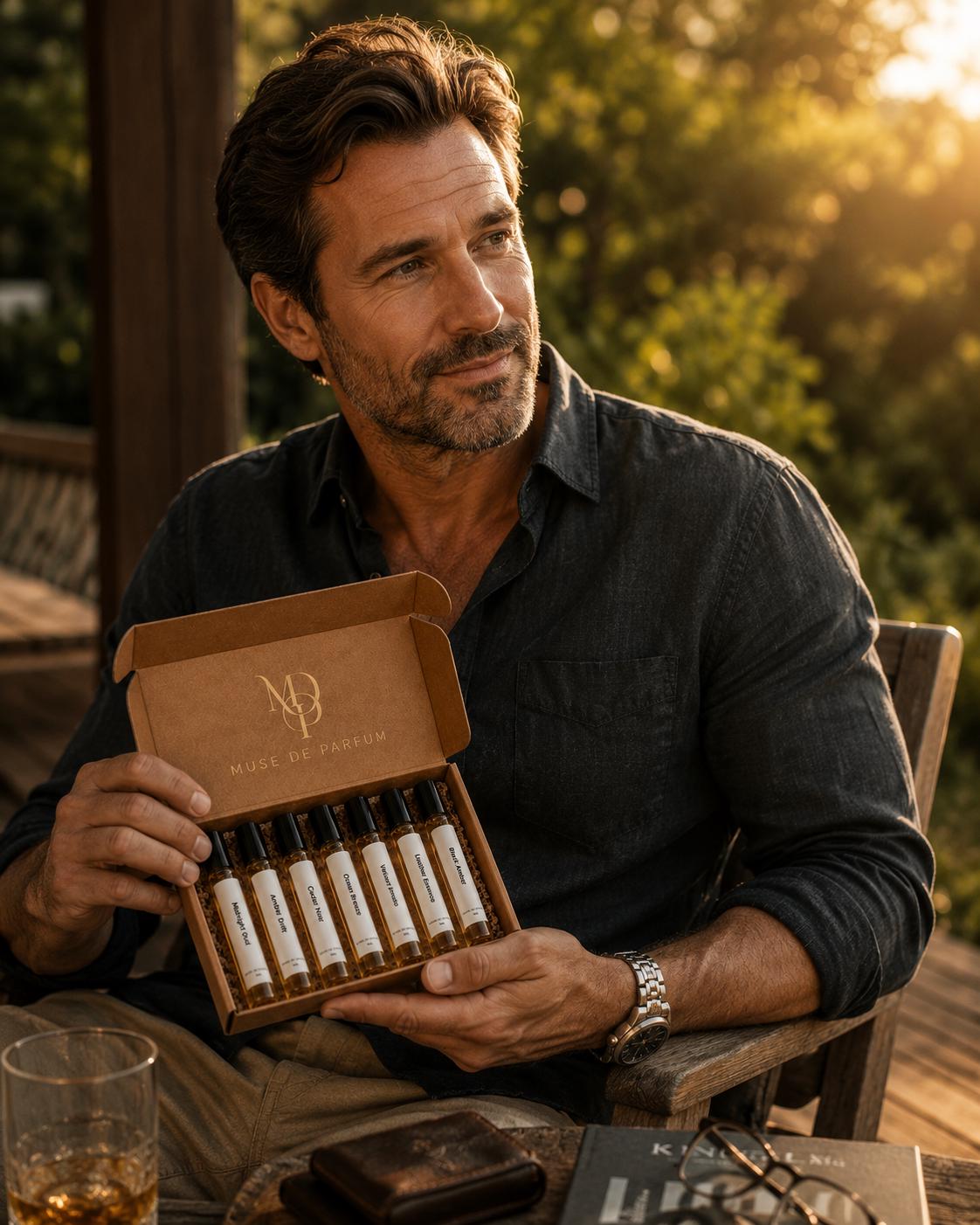 Men’s Fragrance Discovery Set — Choose Any 8 × 5 ml | Groomsmen Gift
