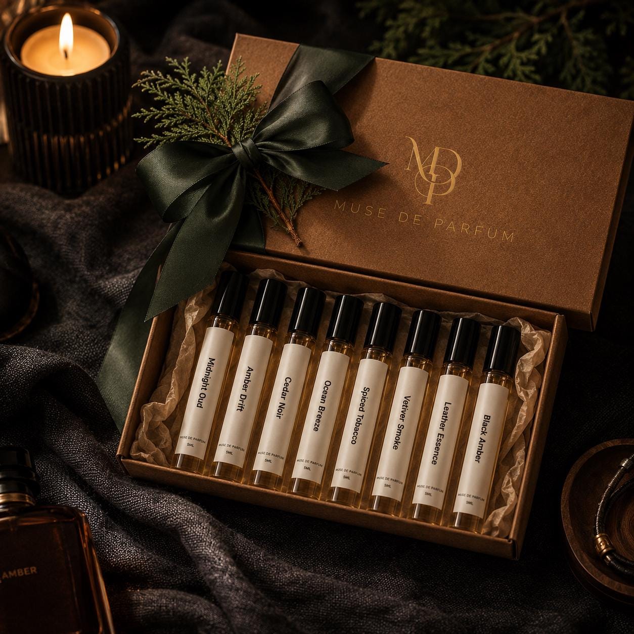 Men’s Fragrance Discovery Set — Choose Any 8 × 5 ml | Groomsmen Gift