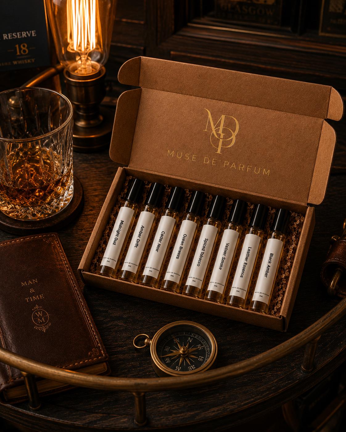 Men’s Fragrance Discovery Set — Choose Any 8 × 5 ml | Groomsmen Gift