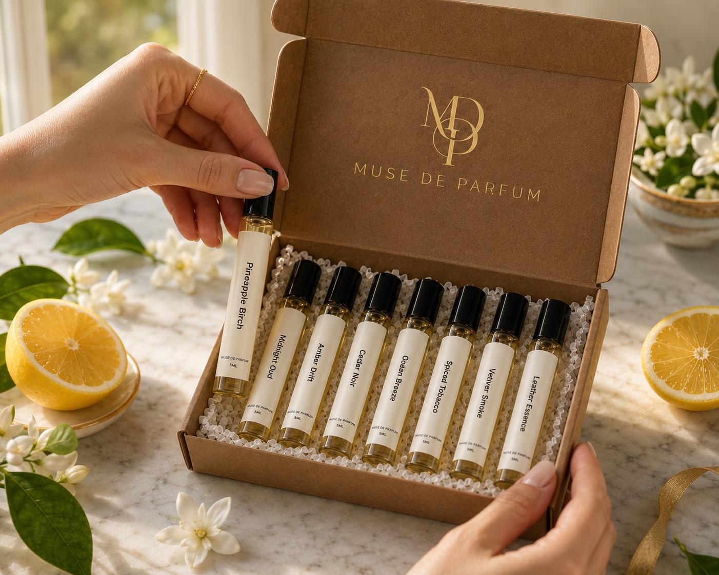 Summer AM Discovery Set — Choose Any 8 × 5 ml | Fresh Perfume Sampler