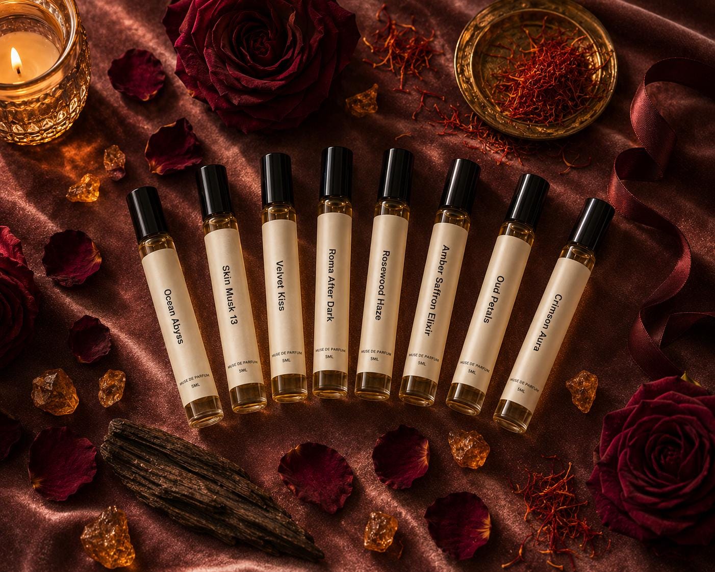 Summer PM Discovery Set — Choose Any 8 × 5 ml | Evening Perfume Sampler
