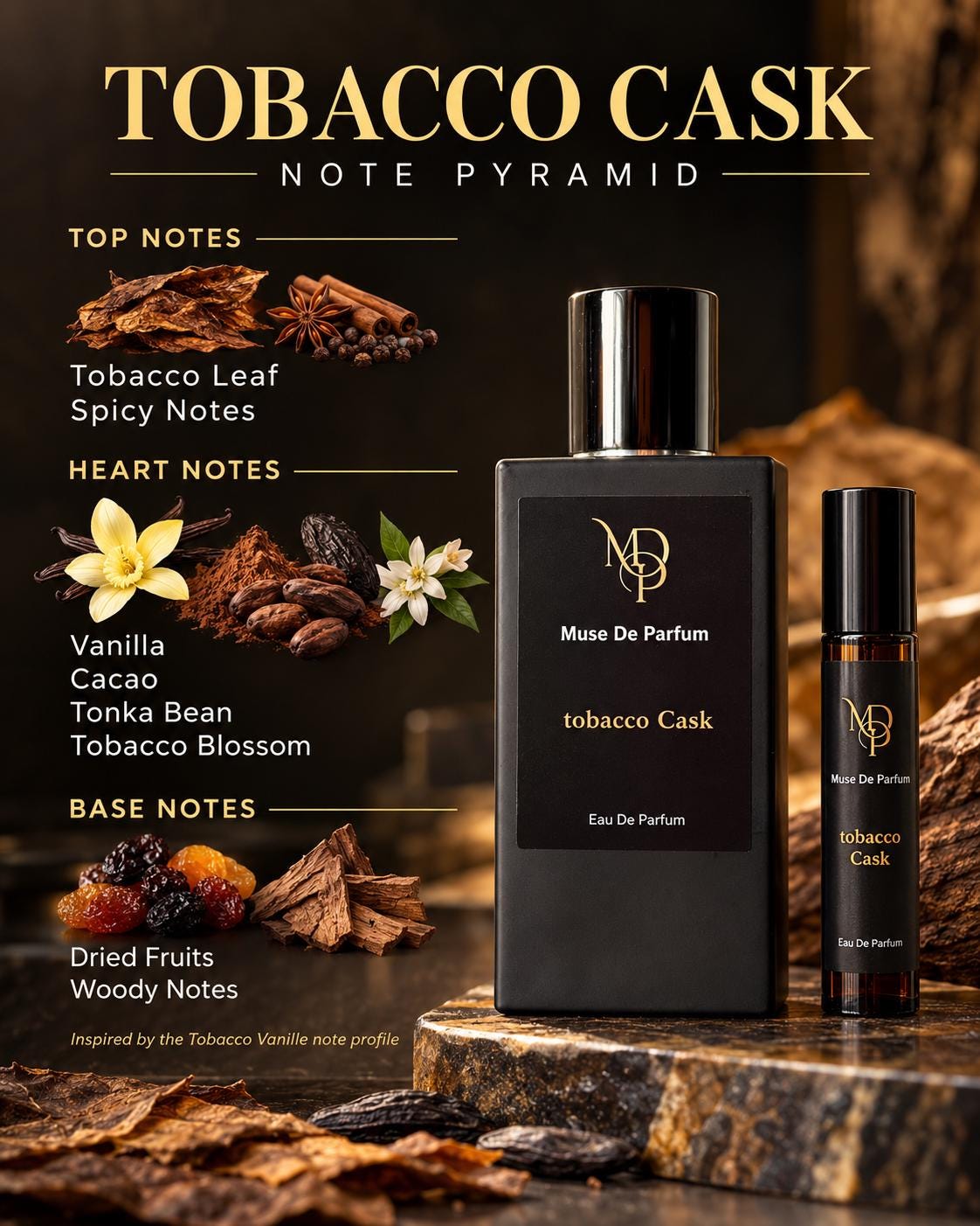 Tobacco Cask note pyramid