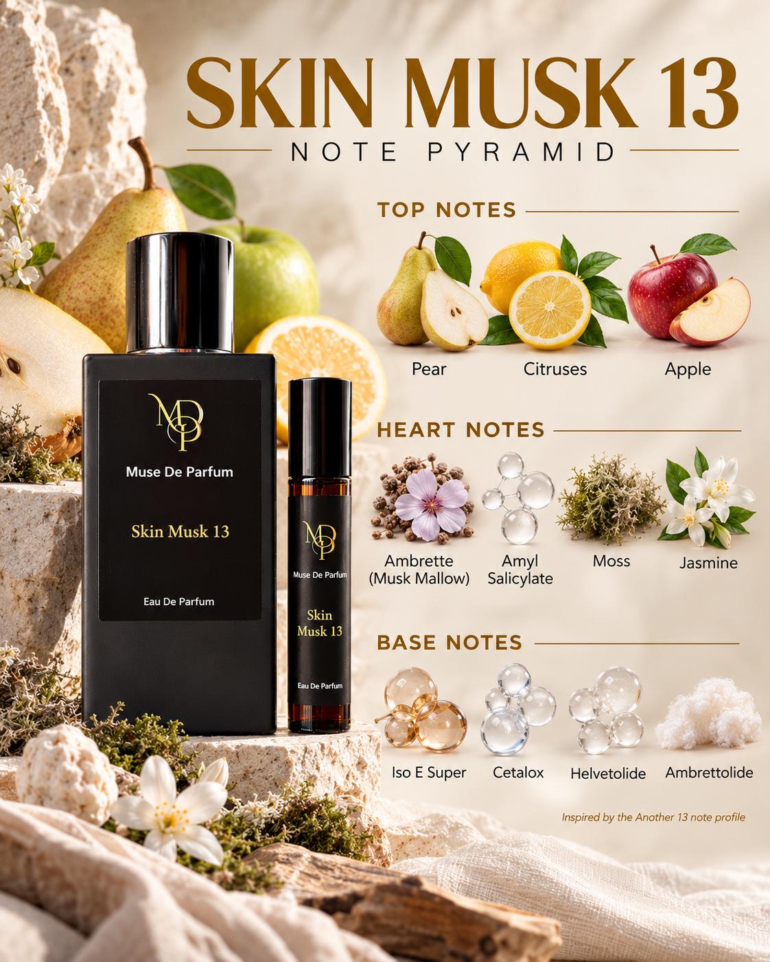 Skin Musk 13 note pyramid