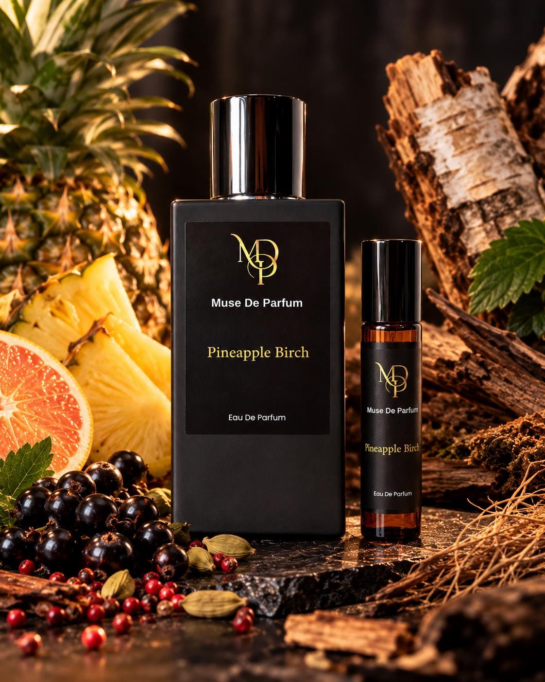 Pineapple Birch cologne and roll-on