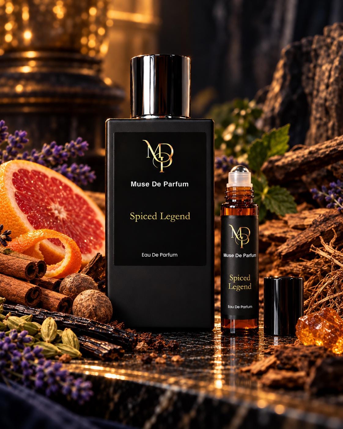 Spiced Legend cologne and roll-on