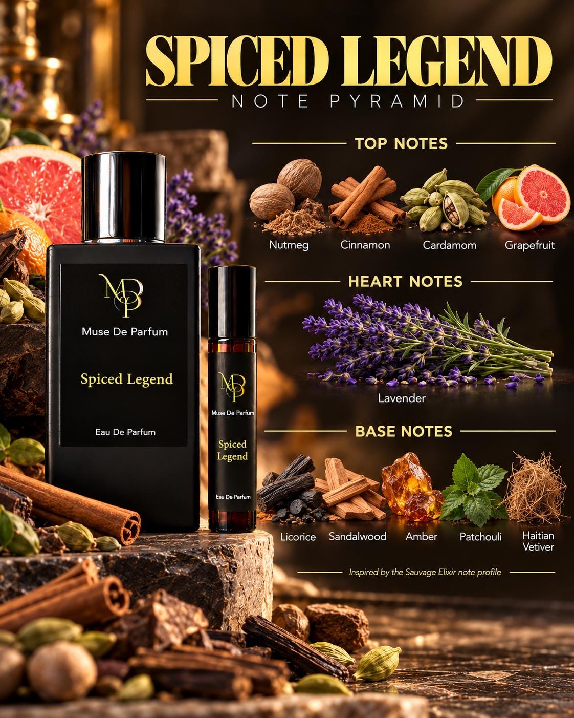 Spiced Legend note pyramid