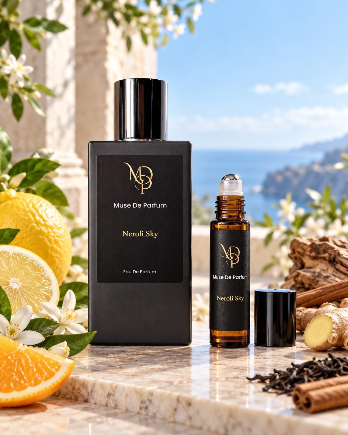 Neroli Sky perfume and roll-on