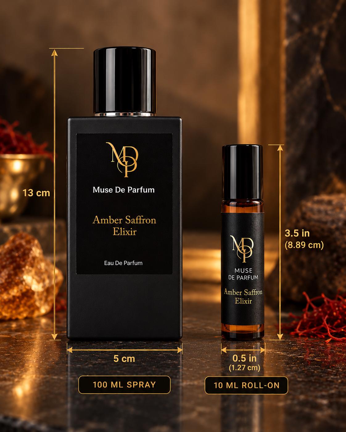 Amber Saffron Elixir size guide