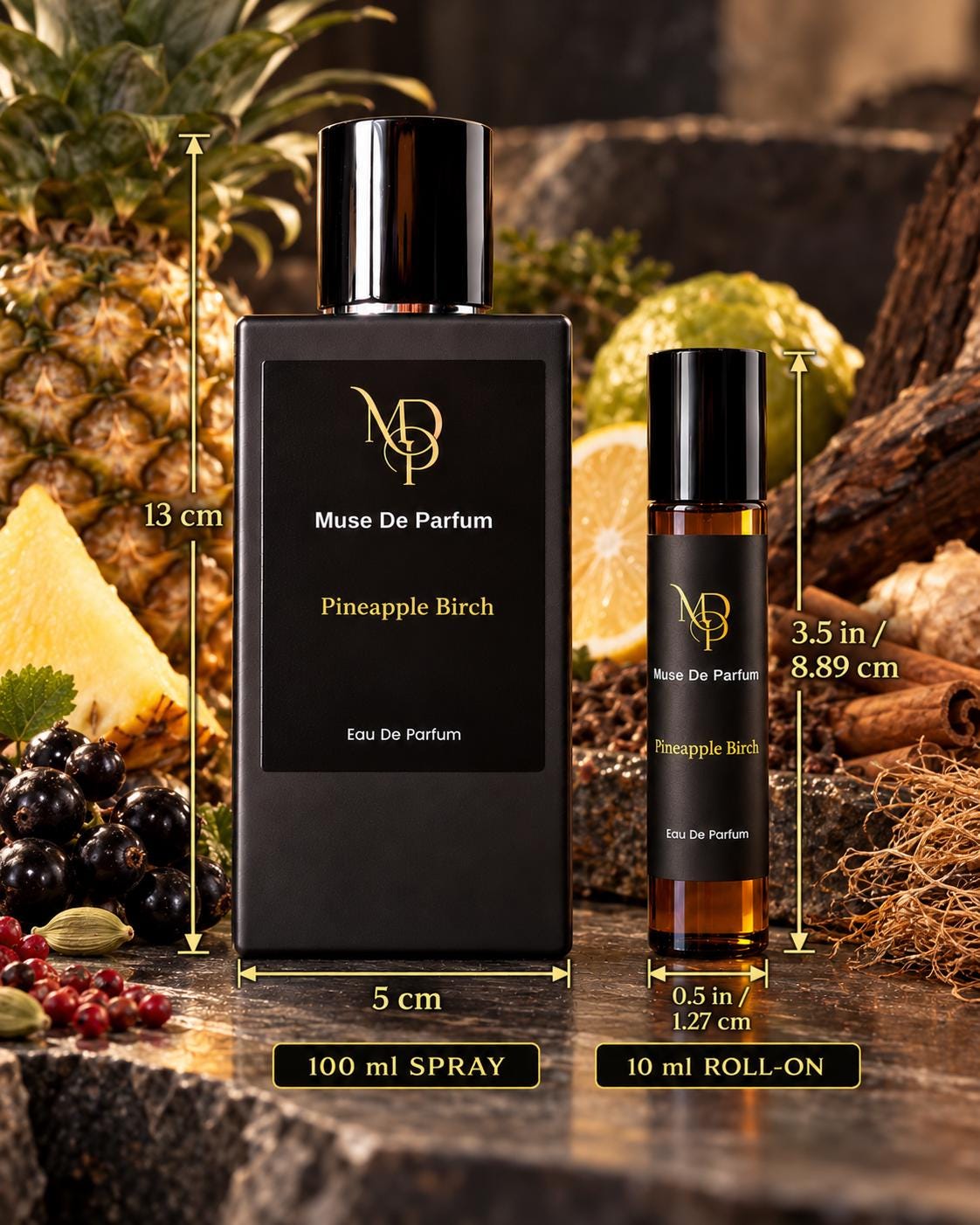 Pineapple Birch size guide