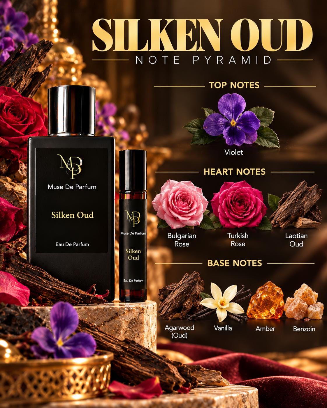 Silken Oud note pyramid