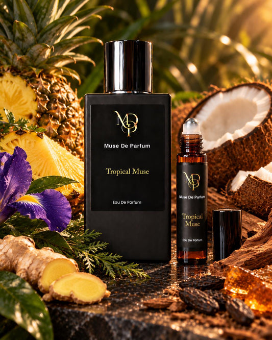 Tropical Muse cologne and roll-on