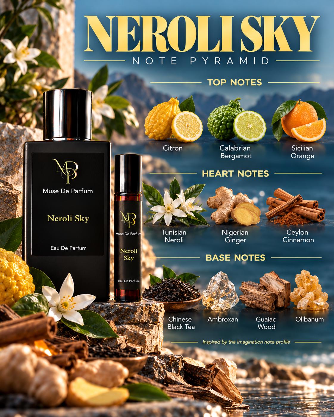 Neroli Sky note pyramid