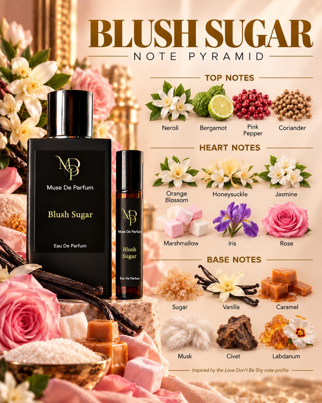 Blush Sugar note pyramid