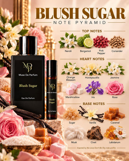 Blush Sugar note pyramid